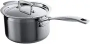 [Le Creuset] 3-Ply Stainless Steel Saucepan with Lid, 20 cm