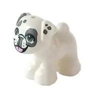 LEGO® White Dog PUG Juno Friends Animal Part 24111pb09
