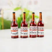 10PC 1:6 Scale Dollhouse Miniature Mini Wine Drink Beer Bottle Shop Accessories