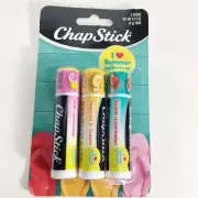 Chapstick Watermelon Lemonade Peach I Love Summer Limited Collection Lip Balm