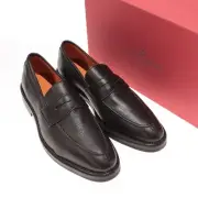 Andrea Ventura NWB Split Toe Penny Loafers Size 43 10 US In Solid Brown
