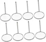 ABOOFAN 8pcs Small Check Mirror Replacement Teeth Inspection Tool Easy to Use with Textured Grip Effortless Head Replacement for Oral Care
