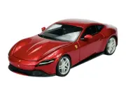 BBURAGO FERRARI ROMA RED 1:24 DIE CAST METAL MODEL NEW IN BOX 18cm 26029