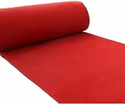 EHOME 10m Aisle Runner Carpet Runway Rug Flooring Rug Awards Night Wedding Party Event Decoration 3.3 x 33Feet 10mX1mX1mm (RED)