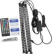 SOLUSTRE Led Car Trim Lights 72 Changing Strip Lights Remote for Car Interior Decoration