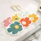 Bathroom Mat Functional Home Decor Super Absorbent Bath Shower Mat Easy Care
