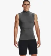 NEW Under Armour UA Compression Mock Sleeveless T-Shirt Tank 1361521-090 MEDIUM