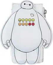 [Loungefly] Disney Big Hero 6 10th Anniversary Baymax Pain Scale Large Cardholder, White, ONE SIZE, Cardholder