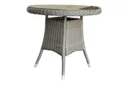 NIDDRIE - Outdoor Wicker 80cm Round Coffee Table