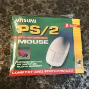 Mitsumi PS/2 Contoured Mouse Vintage NOS For IBM PC S3.4