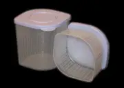 Tupperware Fresh N Cool Set of 2 Modular Containers Blueberry Purple NEW