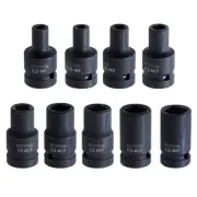 9Pcs Tap Socket Set M6-M24 Alloy Steel Machine Tap Holder 1/2'' Square Interface