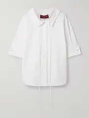 [Gucci] Gucci - Oversized Cotton-poplin Shirt - White - IT42 IT 42 White