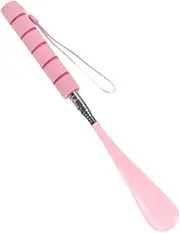 [BESPORTBLE] Adjustable Long Handle Shoehorn Portable Stainless Steel Shoe Horn for Seniors Comfortable to Hold Boot Shoe Helper for Men and Women Extra Length Shoehorn for Home Use