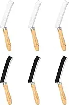 6PCS Hard-Bristled Crevice Cleaning Brush, Gap Cleaning Brush, Crevice Brushes for Cleaning, Hand-held Tile Joints Cleaning Brush, Window Track Cleaning Tool for Grooves Edges Corners (A)