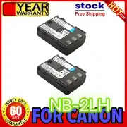 2x 2200mAh Battery for Canon NB-2L NB-2LH BP-2LH E160814 NB2L NB2LH BP2LH