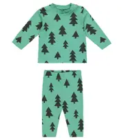 [Stella McCartney Kids] Stella McCartney Kids Baby printed cotton T-shirt and pants set M 3 green