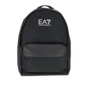 [EA7] EA7 Canvas backpack with logo print Man One Size One Size Black