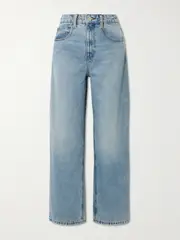 [FRAME] FRAME - Long Barrel High-rise Jeans - Mid denim - 32 32 Blue