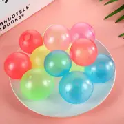 4/6/8/12pcs Elastic Ball Ceiling Ball Glow in The Dark Sticky Ball Toy Gift
