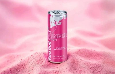 Red Bull WHITE PEACH Summer Edition Energy Drink, 8.4 FL oz, 250mL, 2025