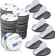 100PCS Round Double Sided Foam Tape Strong Pad, Diameter 30mm Super-Sticky Adhesive Mounting Suitable for Walls and Door, Wood, Metals, Glasses, Papers,Plastics,Fabrics - Black