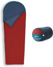 Litume Compact Velvet Lined Sleeping Bag, Lightweight Three Season Sleeping B...
