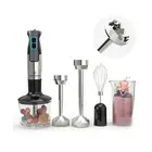 Multipurpose Hand Blender Chopper Whisk Beaker Immersion Wands 9 Variable Speeds