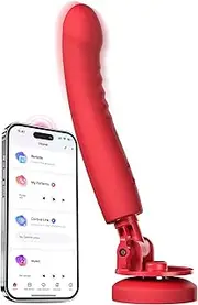 LOVENSE Mission 2 G-Spot Vibrators for Women, Adjustable 180° Thrusting Dildo, App Remote Control vibrator Powerful Vibration & Touch-Sense, Automatic Adult Sex Toy for Couple