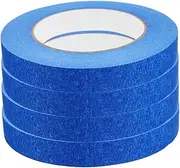 iplusmile 4rolls Low Tack Masking Tape for Auto Paint Easy Removal High Visibility Adhesion for Painting Projects Walls Trim