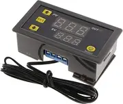 B Blesiya W3230 -120C LCD Temperature Sensor Controller 12V with Probe, HVAC Control Digital Thermostat