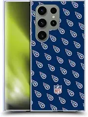 Head Case Designs Officially Licensed NFL Patterns Tennessee Titans Artwork Soft Gel Case Compatible with Samsung Galaxy S24 Ultra 5G