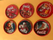Coca Cola, Coke vintage tin coaters set of 6 from Bolivia