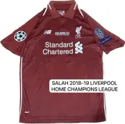 MOH SALAH SIGNED LIVERPOOL 2018-19 JERSEY BECKETT COA