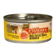 Evanger's Super Premium Wet Cat Food Quail, 24Each/5.5 Oz, 24 Pack (Count of 24)