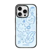 iPhone 16 Pro Impact Case MagSafe Compatible SLOWCOASTER Blue Smile