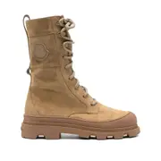 [Moncler] Moncler Lace-up Suede Boots 40 IT NEUTRALS