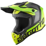 V332 Unit Yellow Motocross Helmet