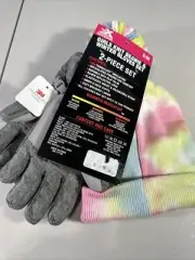 ZX OUTDOOR Girls Beanie & Gloves Set 2-Piece Size S/M