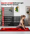 Red Light Therapy Pad LED Infrared Full Body Mat Device Back Muscle Relief Pain