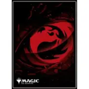Ensky 80 Magic MTG Players Card Sleeves Mana Minimalist Red Mana Symbol