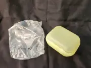 NEW Vintage Tupperware Oyster Packables Yellow Clamshell Container NOS 3430 A-2