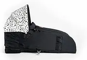 Roma Gemini 2 Carry Cot – Dalmatian | Newborn Bassinet for Gemini Double Stroller | Magnetic Attachment | Carry Handle