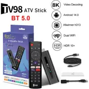 Voice Remote Android 14.0 WiFi Bluetooth Fire 8K HD Media Player TV Stick