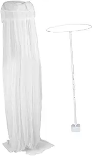 SUPVOX Adjustable Baby Mosquito Net Stand Crib Canopy Rack Net Bracket for Baby Bed
