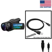 Sony FDR-AX100 4K Ultra HD Video Camera USB Cable Transfer Cord Replacement