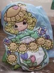 Vintage Precious Moments Enesco garden home Flag Pillow Windsock 1996