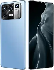 5G Factory Unlocked Android Cell Phone, 6.3" Smartphone with Facial Recognition, 4GB+64GB, 6800Mah Fast Charging Battery,Blue