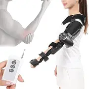 Electric Elbow Joint Rehabilitation Device Hinged Elbow Brace Arm Exerciser For Stroke Hemiplegia Patients Trainer Elbow Protector(Left)