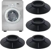 4PCS Washing Machine Vibration Pads Black Washing Machine Feet Pads Rubber Anti Vibration Pads for Washing Machine & Dryer Washing Machine Feet